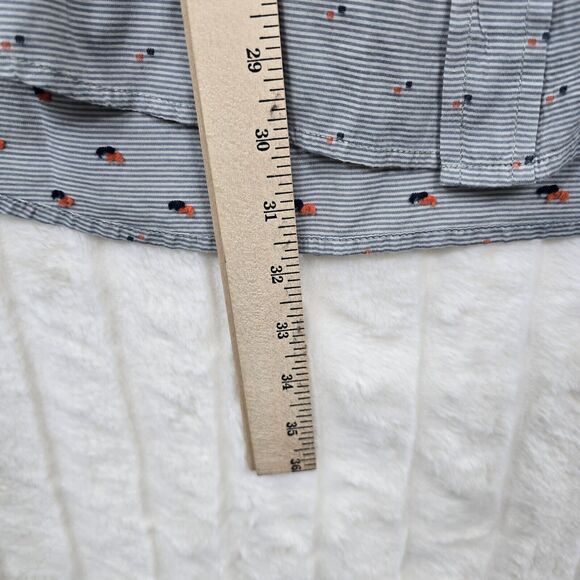 prAna Men's Button Up Shirt Short Sleeve Collar Striped Slim Fit Size XL - Picture 7 of 9